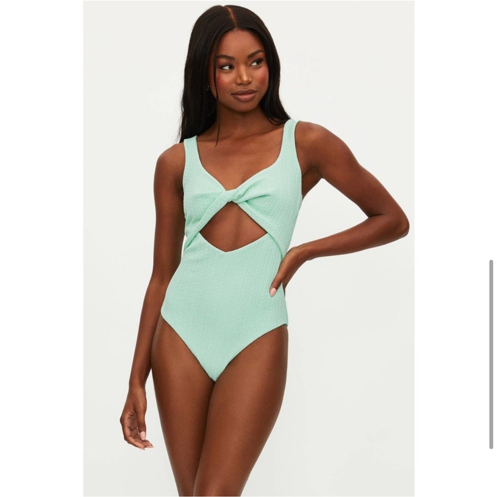Beach Riot Tyler Twist Front One Piece